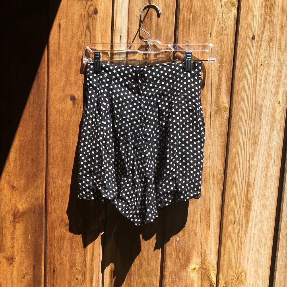 Urban Outfitters| Black and White Pok-a-dot Skort - Picture 2 of 2
